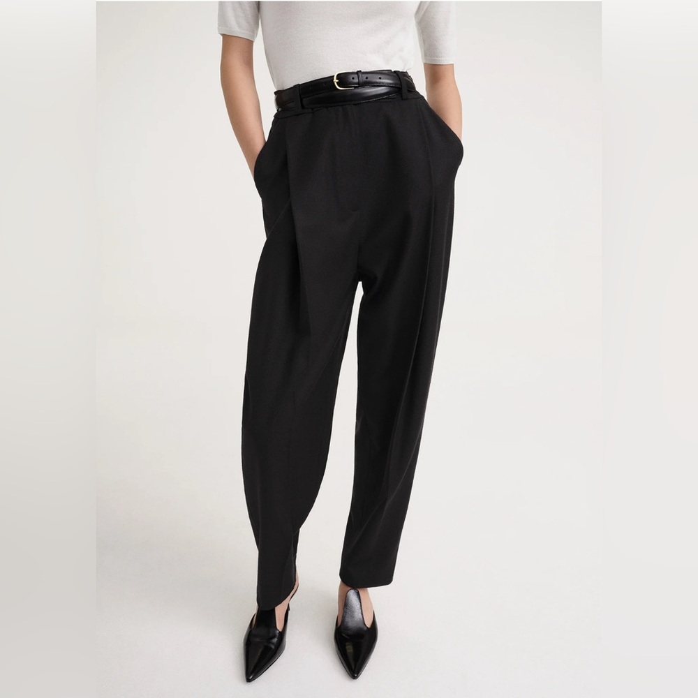 Toteme | Deep pleat wool trousers